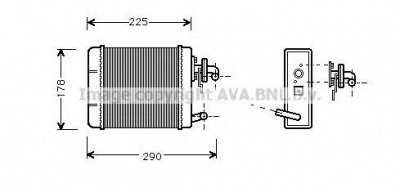 AVA QUALITY COOLING ft6102 -  Теплообменник, отопление салона